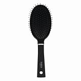 PARSA Beauty Trend Line Haarbürste oval (Schwarz) mit Kunststoffpins – Allround Bürste Haare für das tägliche Haarstyling – Haarbürste ohne Ziepen