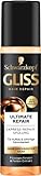 Gliss Express-Repair-Spülung Ultimate Repair (200 ml), Haarspülung mit Keratin repariert extrem geschädigtes Haar, Pflegespülung mit Hitzeschutz bis zu 230°C