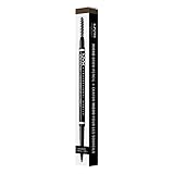 NYX Professional Makeup Augenbrauenstift, Micro Brow Pencil, Beidseitig mit ausdrehbarem Augenbrauenstift und Bürstchen, Wasserfest, Eyebrow Pencil, Vegane Formel, Farbton: 05 Ash Brown