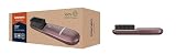 GRUNDIG HB 6450 kabellose Glättbürste Snapstyle, 3 Temperaturstufen, Li-Ion Akku, bis 40 min Laufzeit, Keramikbeschichtung, Ionic-Funktion, USB-Ladebar, inkl. Samt-Tasche, Violett