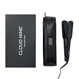 Cloud Nine The Wide Iron Glätteisen Schwarz – Haarglätter mit breiten Sericite-Platten, Revive Mode & 11 Temperatureinstellungen (100–200 °C) – Für gesundes Styling von dickem & langem Haar