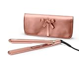 BaByliss Rose Gold Glätteisen - Keramikplatten für glattes Styling, Universalspannung für weltweiten Einsatz, ultra-schnelles Aufheizen in 15 Sekunden, 3 Temperatureinstellungen bis zu 235°C, 2598PE