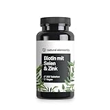 Biotin + Selen + Zink für Haut, Haare & Nägel - 365 vegane Tabletten - Ohne Magnesiumstearat, laborgeprüft & in Deutschland produziert