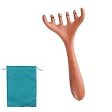 Holz Gua Sha Kopfhaut Massagekamm - massagebürste haare, kopfmassage bürste, gua sha kamm, kopfhaut massagebürste, Gesicht Kamm für Selbstpflege, Sandelholz Kopfhautmassagegeräte