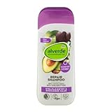 Alverde Repair Bio-Shampoo mit Trauben und Avocados für gesundes Haar, 200 ml