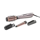 BaByliss Air Style 1000 Warmluftbürste mit 4 Aufsätzen zum Trocknen, Locken, Glätten und für Volumen, Ionen-Technologie für Anti-Frizz-Effekt, Leistungsstarke 1000 Watt Föhnbürste, AS136E