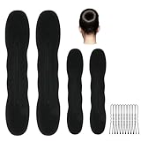 URAQT Hair Bun Maker, 5 Stück Haare Frisuren Set, Haarknotenmacher Haar Styling Donut Brötchen, Schwamm Clips Haar Styling Donut Brötchen Haar Lockenwickler Tools für Frau Mädchen damen Kinder Ballet