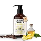 BALI CURLS Curl Defining Gel – Definierendes Locken Gel mit Leinsamen- und Ylang-Ylang-Extrakt – Veganes Lockengel für geschmeidige und definierte Curls – Lockenpflege für Naturlocken – 150ml