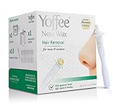 Yoffee Original Nose Wax Kit - Nose Hair Removal Set - Männer und Frauen - Nasenhaarentferner - Bio Bienenwachs - Nasenwachs Set mit 10 recyclebaren Applikatoren - Parabenfrei - 60g - Made in Spain