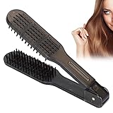 Haarglättungsbürste Doppelseitige antistatische Haarglättungsbürste Haarglättungskamm Selbst Haarglättungsbürste Salon Friseur Stylingbürste