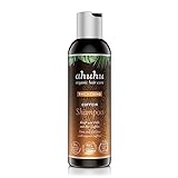 ahuhu THICKENING Coffein Shampoo (200ml) - Bio-Koffein Shampoo für dickeres & kräftiges Haar, belebt die Kopfhaut & aktiviert die Haarwurzeln, Flasche aus 100% recyceltem Plastik, vegan