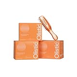 Olistic WOMEN – 3er-Pack mit je 28 Ampullen + Bürste, für Frauen bei Haarausfall, brüchigem & glanzlosem Haar. Haarpflege von innen, kräftigt & unterstützt bei Haarausfall. Natürlich, vegan