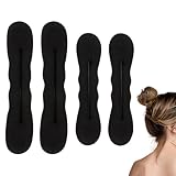 4 Pcs Dutt Maker, Hair Bun Maker, Haarknotenmacher, Dutt Hilfe für Damen Haarband Elegante Twister Zopf Haarstyling Zubehör, Haare Hochstecken Hilfsmittel, Dutt Helferdutthilfen für Mittellanges Haar