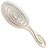 Ninabella Bio Haarbürste ohne Ziepen für Damen, Herren & Kinder - Entwirrbürste auch für Locken & Lange Haare - Einzigartige Profi Detangler-Bürste mit Spiralfeder