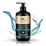 Argan Deluxe Shampoo für Männer - Arganöl Haarpflege für trockenes, kaputtes, glattes & fettiges Haar - Haarwaschmittel aus Marokko mit Argan Öl - 300 ml