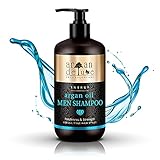 Argan Deluxe Shampoo für Männer - Arganöl Haarpflege für trockenes, kaputtes, glattes & fettiges Haar - Haarwaschmittel aus Marokko mit Argan Öl - 300 ml