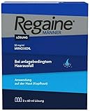 REGAINE Männer Lösung: Mit 50 mg/ml Minoxidil (5%) bei erblich bedingtem Haarausfall, 3-Monatspackung, 3 x 60 ml