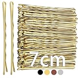 Mbsomnus 7cm Haarnadeln Blonde 50 Stück Bobby Pins Blonde Haarklemmen Damen Haarspangen Gewellte Hair Pin Lange Haarnadel Set- Essential Haar Accessoires für Frauen & Mädchen, Ideal für Alle Haartypen