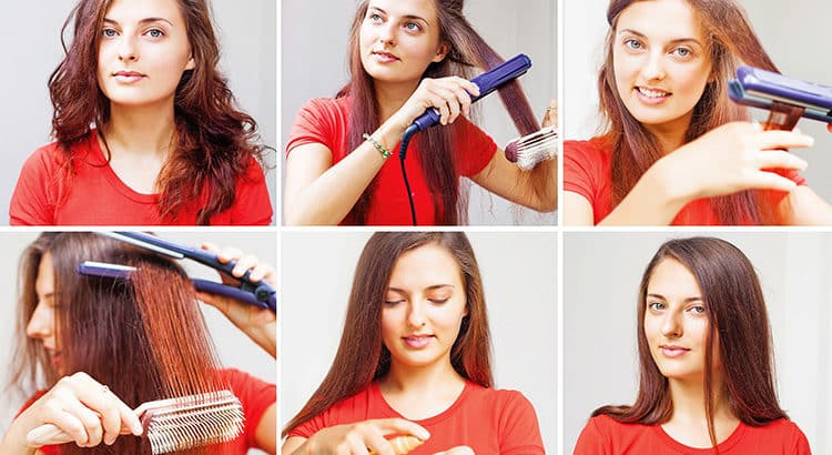 Krause Haare mit einfachen Mitteln glätten